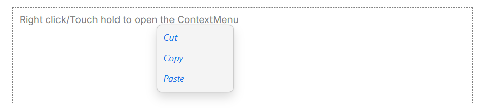 Customizing the Appearance of Blazor ContextMenu