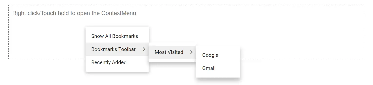 Multilevel Nesting in Blazor ContextMenu