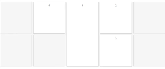 Blazor Dashboard Layout with GridLines