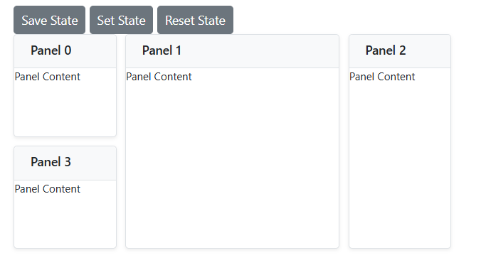 Blazor Dashboard Layout.