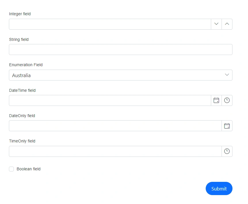 Blazor DataForm Form Item