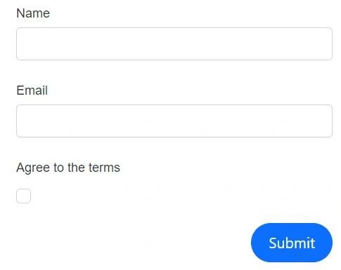 DataForm with labels positioned above editors