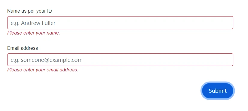 Blazor DataForm form item with customized label text