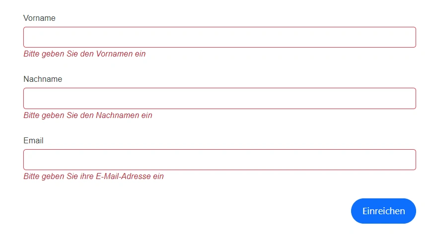 Localization applied in the DataForm component