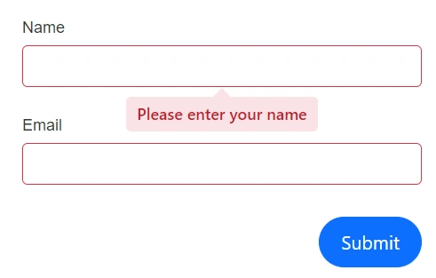 Blazor DataForm displaying validation messages in tooltips