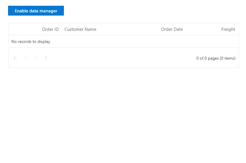 Dynamically Rendering Data Manager in Blazor DataGrid