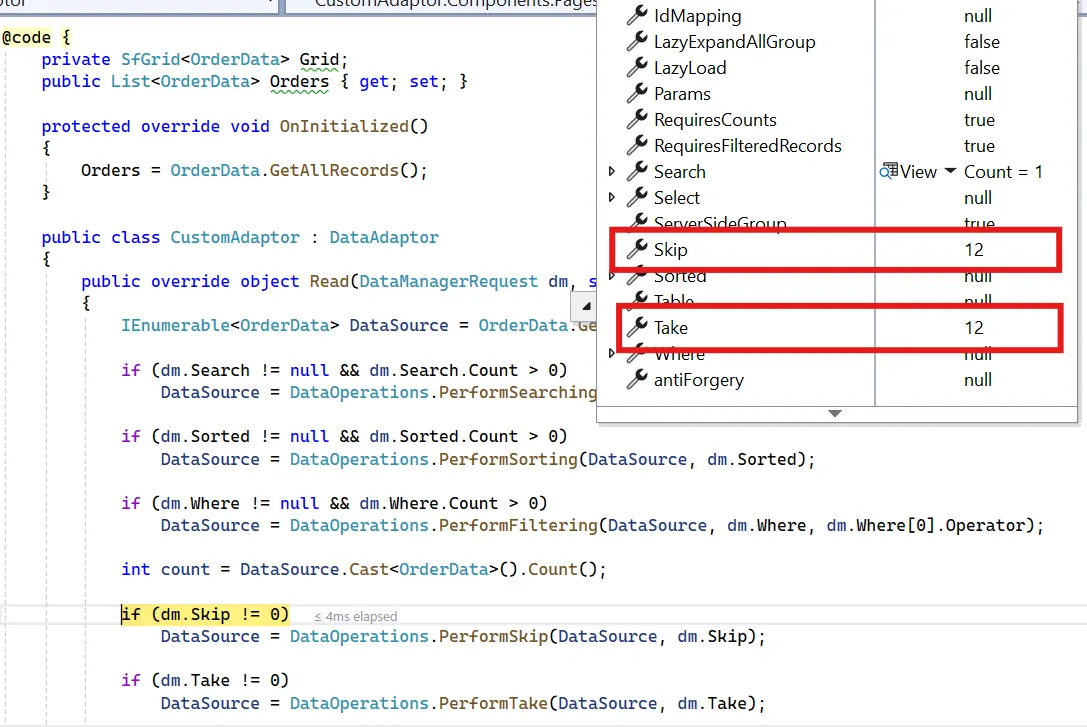 Handling Paging in Custom Adaptor