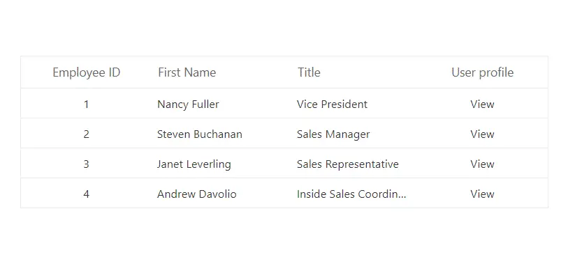 Blazor DataGrid with routing template.