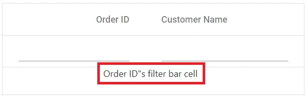 Locale filter bar title