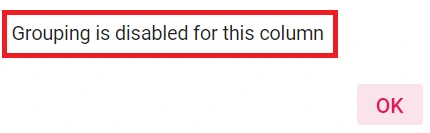 Locale group disabled