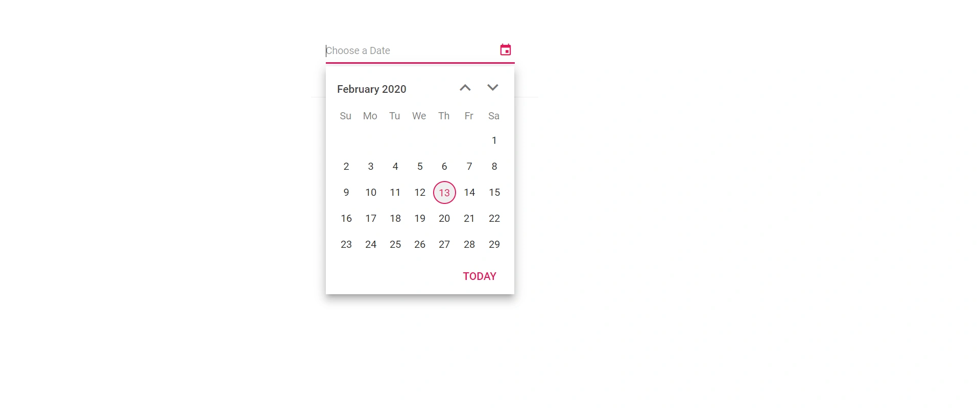 Opening Blazor DatePicker Popup