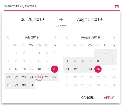 Blazor DateRangePicker in Strict Mode
