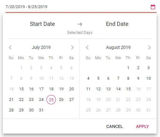 Blazor DateRangePicker without Strict Mode