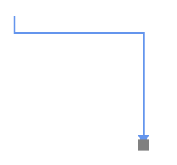 Connector port at end position