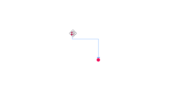 Dragging Connector End Point in Blazor Diagram