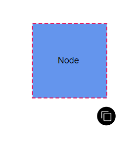 Blazor Diagram Node with User Handle at Bottom Corner