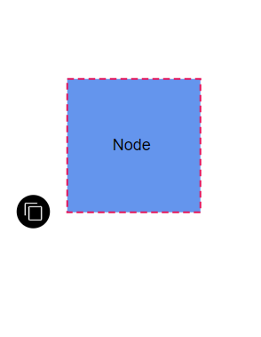 Blazor Diagram Node with User Handle at Left Corner