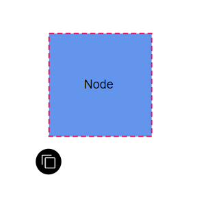 Blazor Diagram Node with User Handle at LeftBottom Corner
