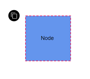 Blazor Diagram Node with User Handle at TopLeft Corner