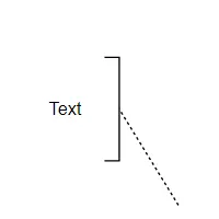Right TextAnnotation BPMN Shape