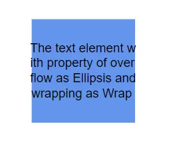 Blazor Diagram With Text Wrap in TextEllipsisOverflow