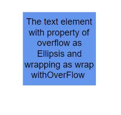 Blazor Diagram Text Wrap with Overflow in TextEllipsisOverflow