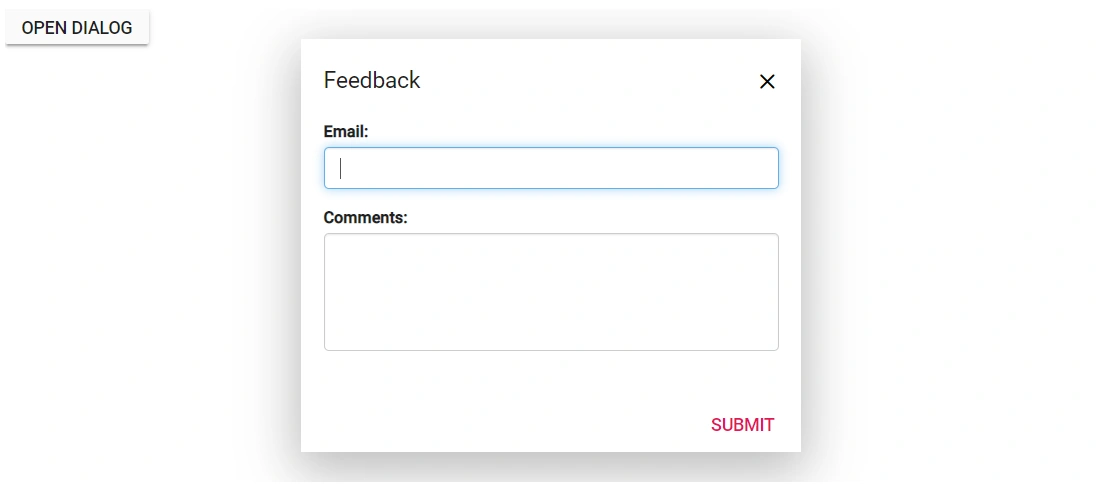Accessibility in Blazor Dialog