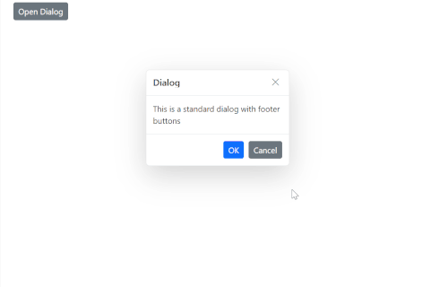 Blazor Dialog buttons