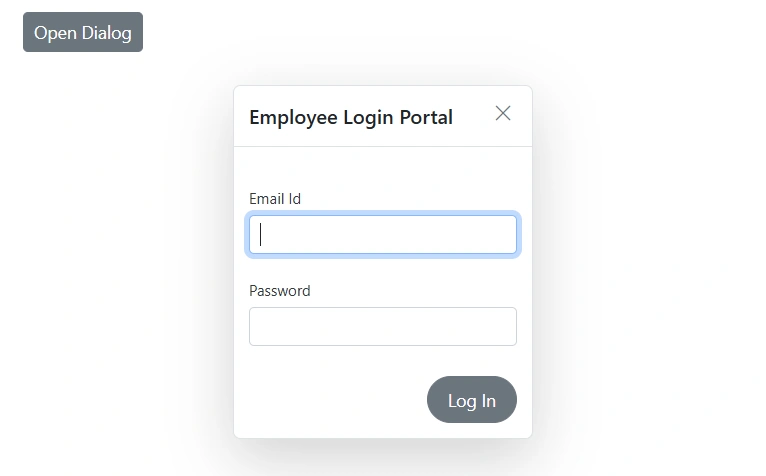Blazor Dialog Component with customized Content template