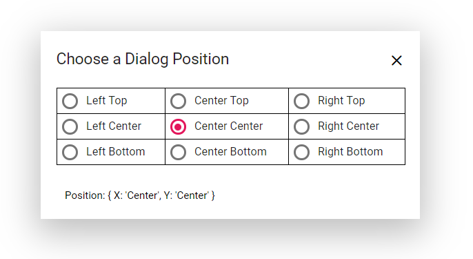 Blazor Dialog displays Different Position