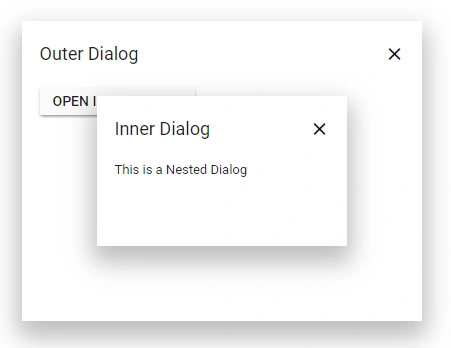 Creating Nested Blazor Dialog