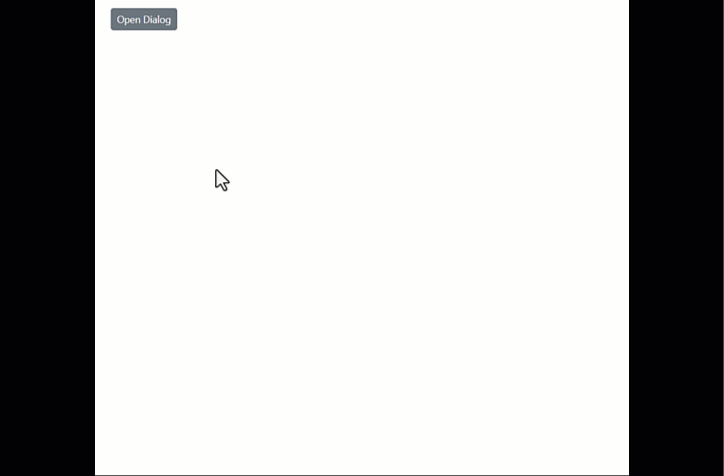 Blazor Dialog Animation