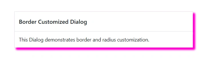 Blazor Dialog border radius