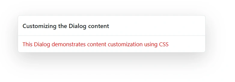 Blazor Dialog Content