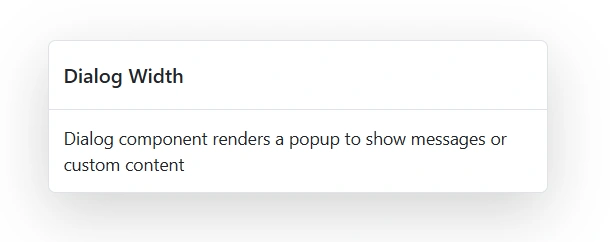 Blazor Dialog Width