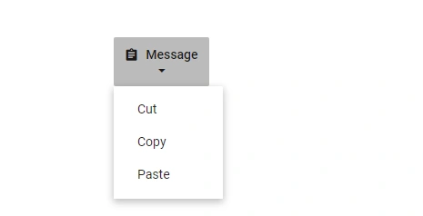 Blazor dropdown menu with vertical button