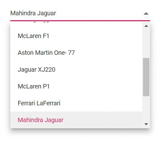 Blazor DropdownList with Expando object binding
