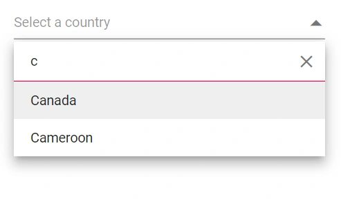 Blazor DropdownList with local data filtering