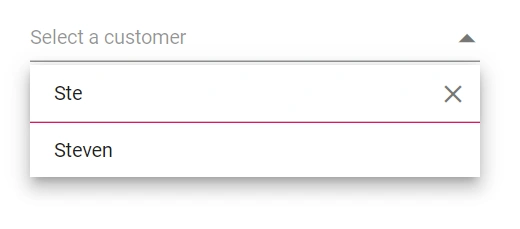 Blazor DropdownList with Minimum filter length