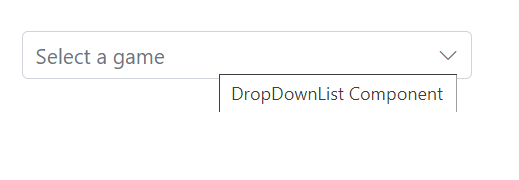 Blazor DropDownList with tooltip