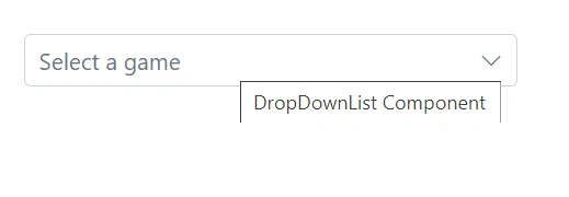 Blazor DropDownList with input tooltip