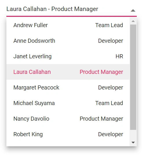 Blazor DropDownList with ValueTemplate