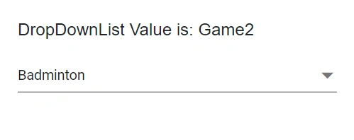 Blazor DropDownList with Text and Value
