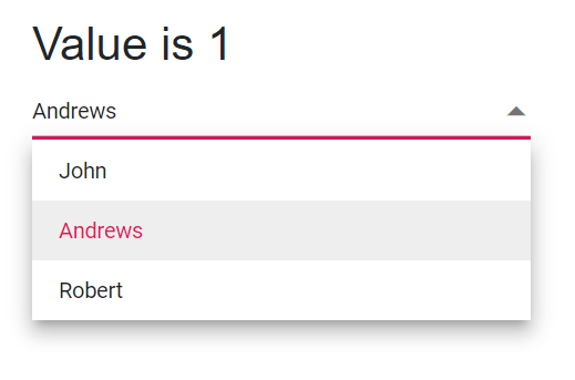 Blazor DropdownList with Two way binding