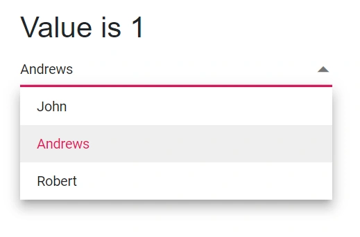 Blazor DropDownList with Two way binding