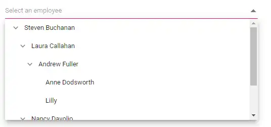 Blazor Dropdown Tree with customizing popup height