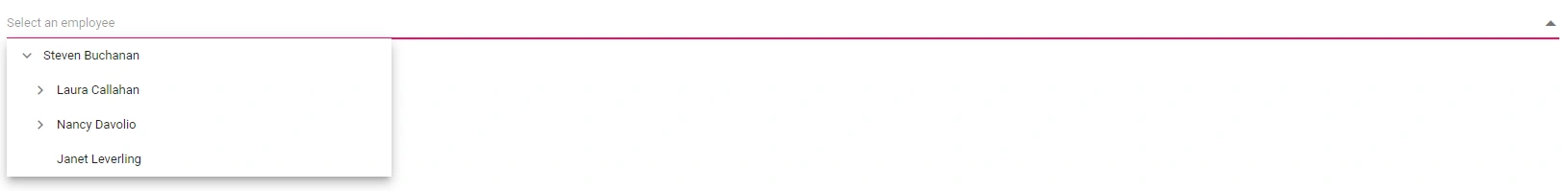 Blazor Dropdown Tree with customizing popup width