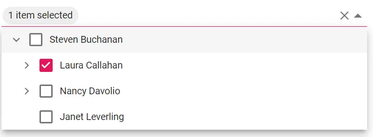 Blazor Dropdown Tree with SelectedItem template.
