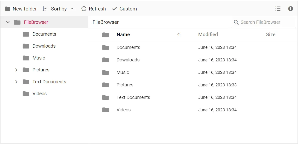 Blazor FileManger displays Custom Item in Toolbar