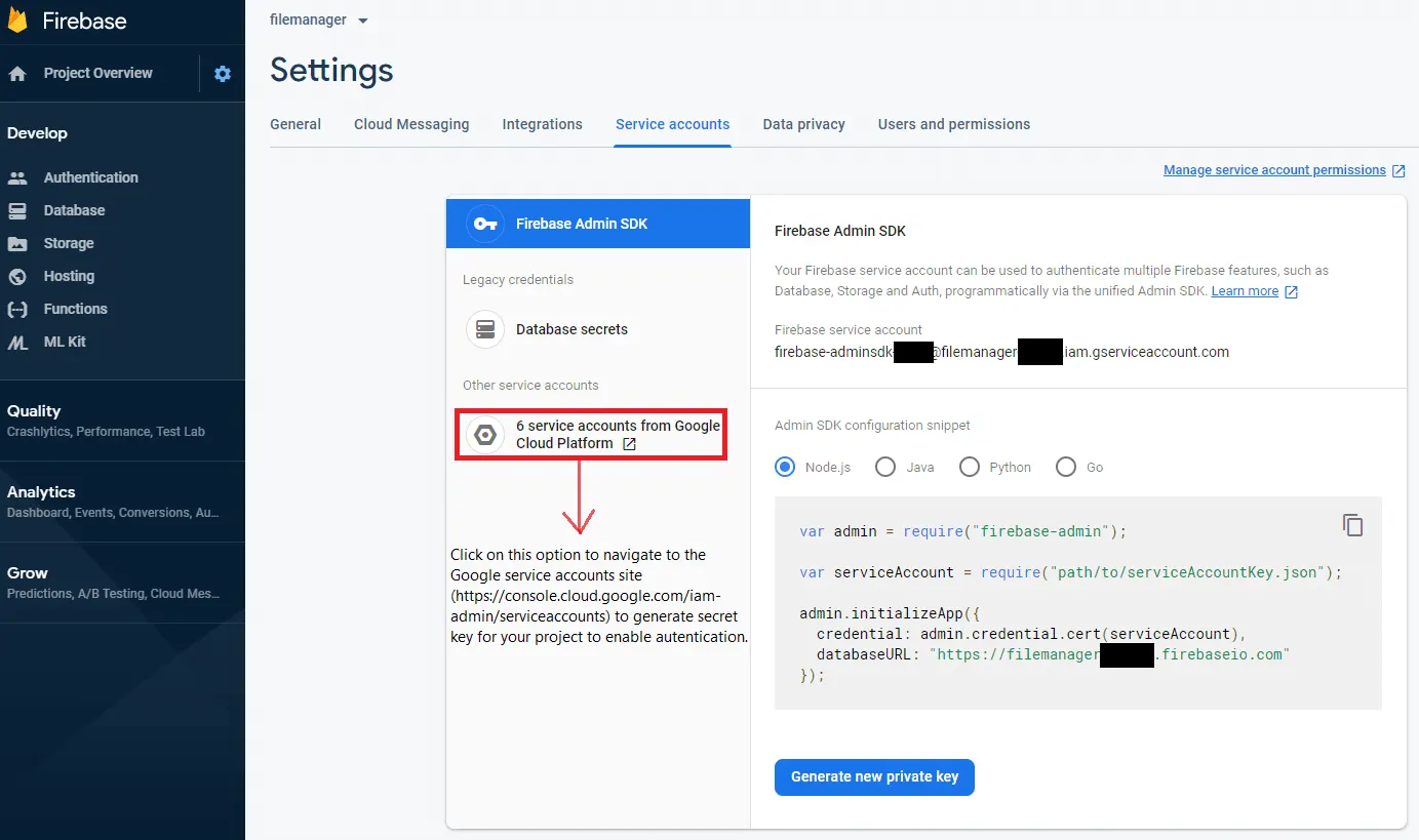 Blazor File Manager displays File System Authentication